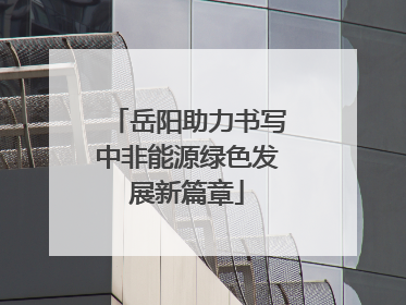 岳阳助力书写中非能源绿色发展新篇章
