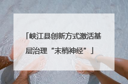 峡江县创新方式激活基层治理“末梢神经”