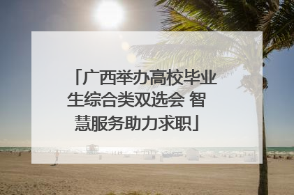 广西举办高校毕业生综合类双选会 智慧服务助力求职