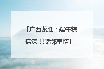 广西龙胜：端午粽情深 共话邻里情