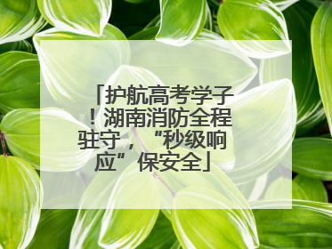 护航高考学子！湖南消防全程驻守，“秒级响应”保安全