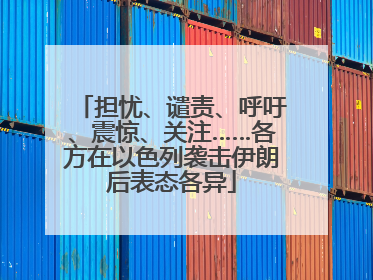 担忧、谴责、呼吁、震惊、关注……各方在以色列袭击伊朗后表态各异