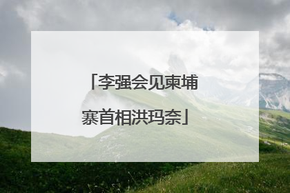 李强会见柬埔寨首相洪玛奈