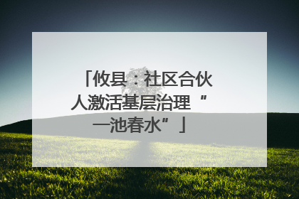 攸县：社区合伙人激活基层治理“一池春水”