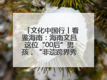文化中国行丨看鉴海南：海南文昌这位“00后”男孩，“非遗跨界秀”走起