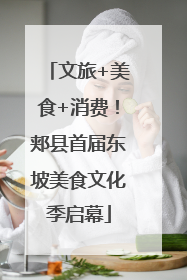 文旅+美食+消费！郏县首届东坡美食文化季启幕
