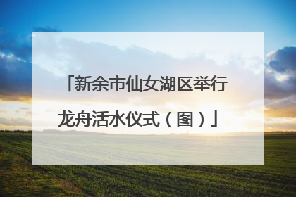 新余市仙女湖区举行龙舟活水仪式（图）