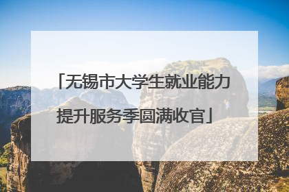 无锡市大学生就业能力提升服务季圆满收官