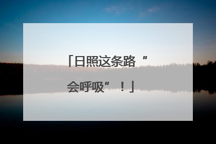 日照这条路“会呼吸”！