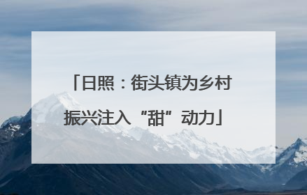 日照：街头镇为乡村振兴注入“甜”动力