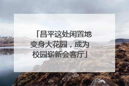 昌平这处闲置地变身大花园，成为校园崭新会客厅