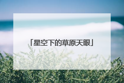 星空下的草原天眼