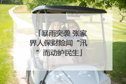 暴雨突袭 张家界人保财险闻“汛”而动护民生