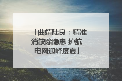 曲靖陆良：精准消缺除隐患 护航电网迎峰度夏