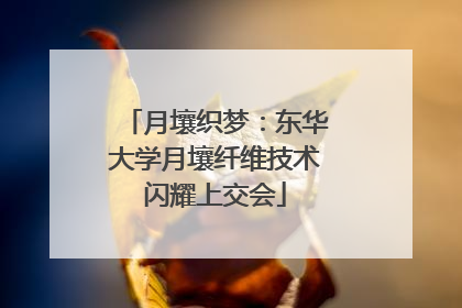 月壤织梦：东华大学月壤纤维技术闪耀上交会
