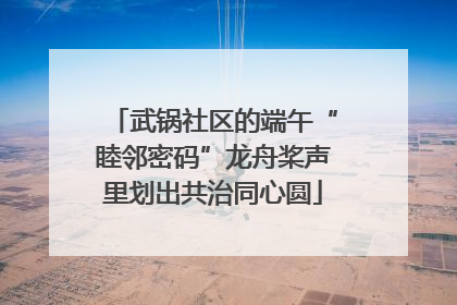 武锅社区的端午“睦邻密码”龙舟桨声里划出共治同心圆