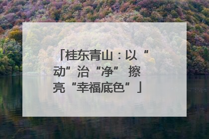 桂东青山：以“动”治“净” 擦亮“幸福底色”