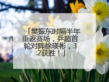 樊振东时隔半年重返赛场，乒超首轮对阵徐瑛彬，3:2获胜！