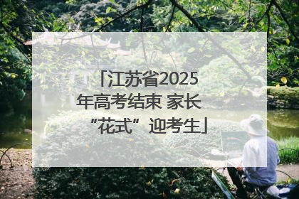 江苏省2025年高考结束 家长“花式”迎考生