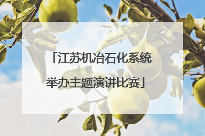 江苏机冶石化系统举办主题演讲比赛