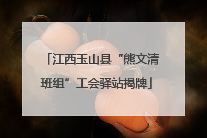 江西玉山县“熊文清班组”工会驿站揭牌