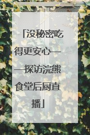 没秘密吃得更安心——探访浣熊食堂后厨直播