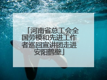 河南省总工会全国劳模和先进工作者巡回宣讲团走进安阳鹤壁