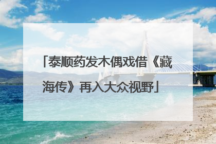 泰顺药发木偶戏借《藏海传》再入大众视野