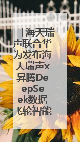 海天瑞声联合华为发布海天瑞声x昇腾DeepSeek数据飞轮智能体