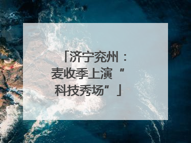 济宁兖州：麦收季上演“科技秀场”