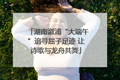 湖南溆浦“大端午”追寻屈子足迹 让诗歌与龙舟共舞