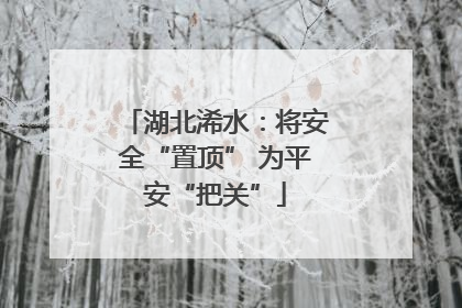 湖北浠水：将安全“置顶” 为平安“把关”