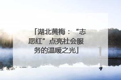 湖北黄梅：“志愿红”点亮社会服务的温暖之光