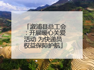 溆浦县总工会：开展暖心关爱活动 为快递员权益保障护航