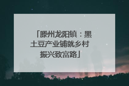 滕州龙阳镇：黑土豆产业铺就乡村振兴致富路