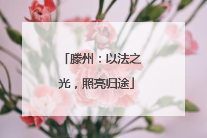 滕州：以法之光，照亮归途