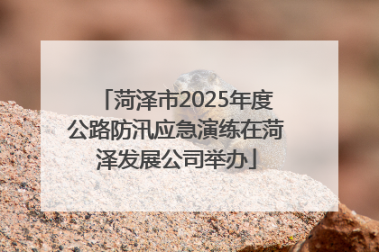 菏泽市2025年度公路防汛应急演练在菏泽发展公司举办