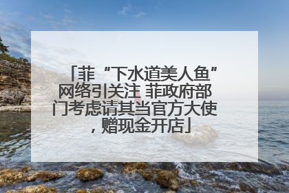 菲“下水道美人鱼”网络引关注 菲政府部门考虑请其当官方大使，赠现金开店