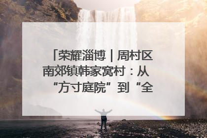 荣耀淄博｜周村区南郊镇韩家窝村：从“方寸庭院”到“全域文明”，乡村振兴的“美学革命”