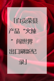 自贡荣县产品“火辣”闯世界 出口刷新纪录
