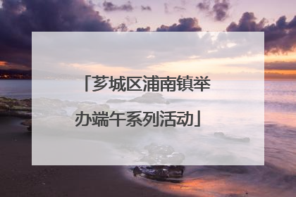 芗城区浦南镇举办端午系列活动