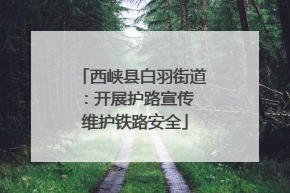 西峡县白羽街道：开展护路宣传 维护铁路安全