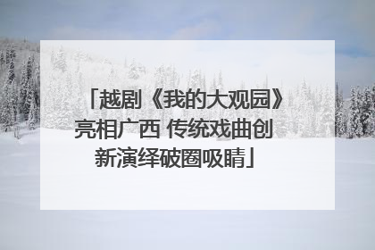 越剧《我的大观园》亮相广西 传统戏曲创新演绎破圈吸睛