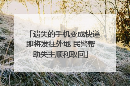 遗失的手机变成快递即将发往外地 民警帮助失主顺利取回