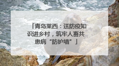 青岛莱西：送防疫知识进乡村，筑牢人畜共患病“防护墙”