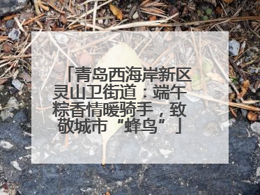 青岛西海岸新区灵山卫街道：端午粽香情暖骑手，致敬城市“蜂鸟”