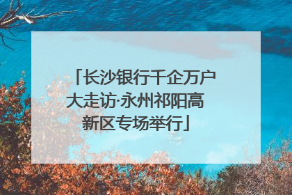 长沙银行千企万户大走访·永州祁阳高新区专场举行
