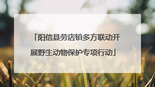 阳信县劳店镇多方联动开展野生动物保护专项行动