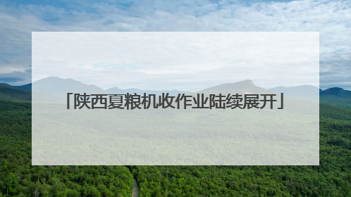 陕西夏粮机收作业陆续展开