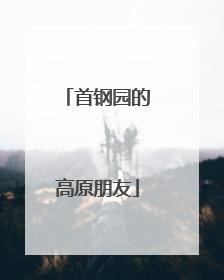 首钢园的高原朋友